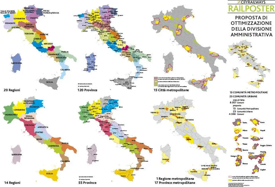 ITALIA: PROPOSTA DIVISIONE AMMINISTRATIVA